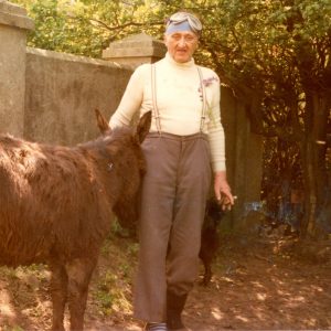 Fritz Levy mit Esel
