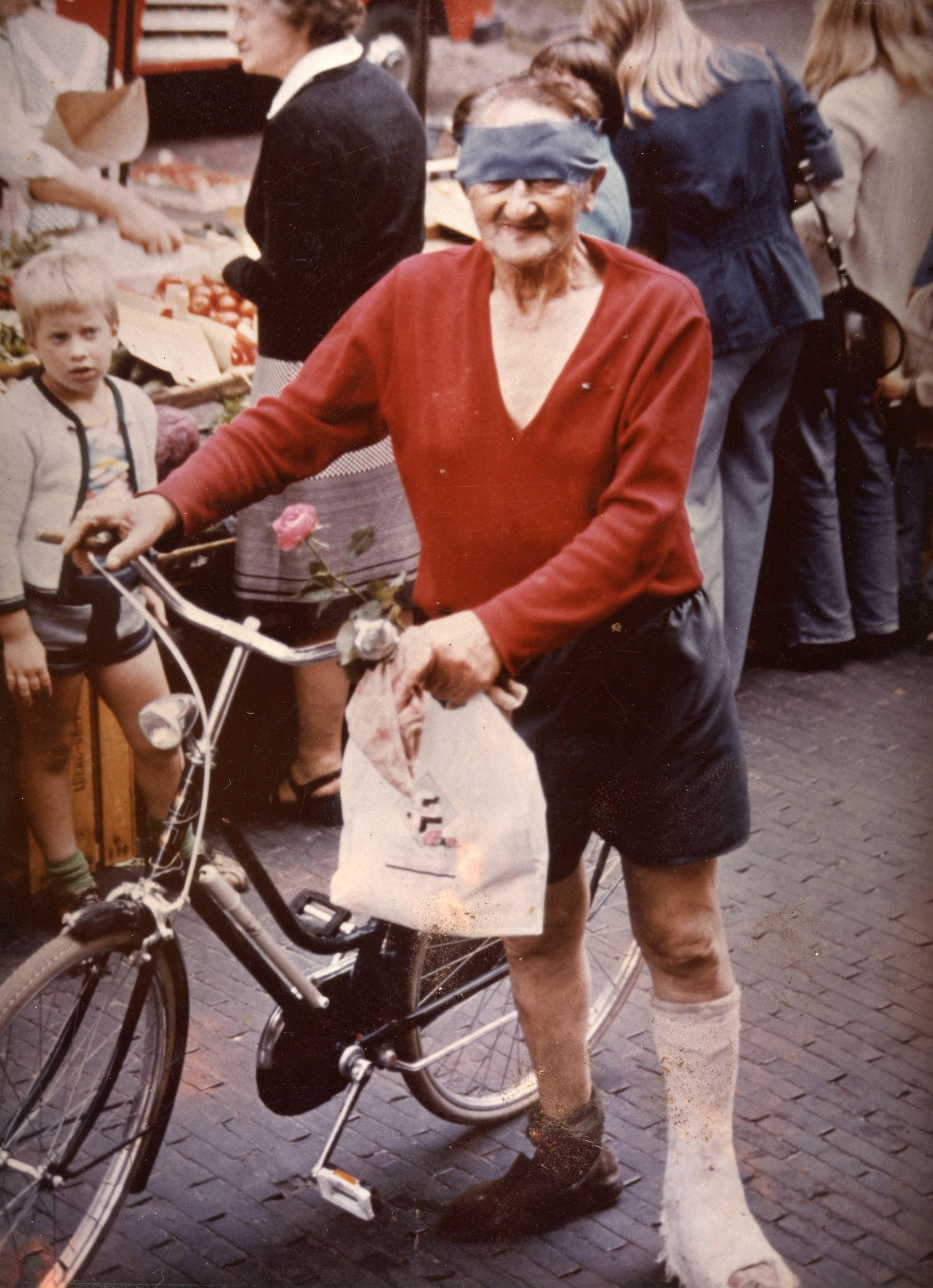 Fritz Levy mit Fahrrad