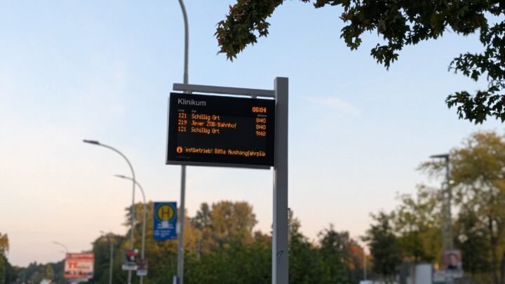 Moderne digitale Anzeigetafeln informieren Fahrgäste nun in Echtzeit über Abfahrtszeiten und Verbindungen.