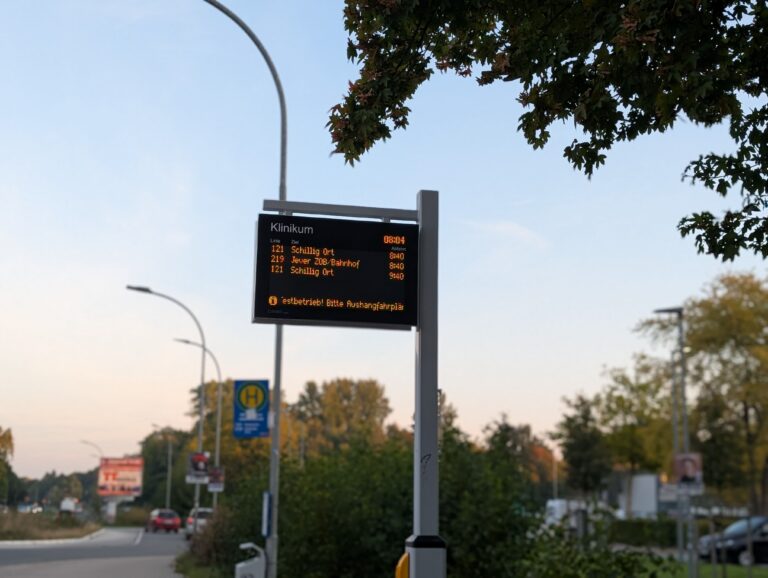 Moderne digitale Anzeigetafeln informieren Fahrgäste nun in Echtzeit über Abfahrtszeiten und Verbindungen.